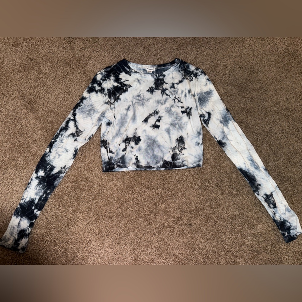 Garage Black and White Tie-Dye Sweatshirt